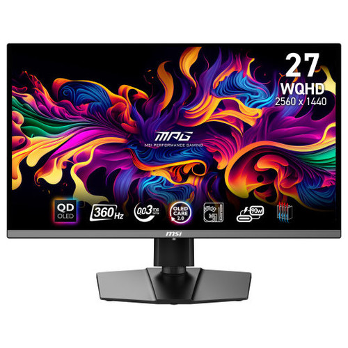 MSI MPG 271QRX QD-OLED pantalla para PC 67,3 cm (26.5") 2560 x 1440 Pixeles Wide Quad HD QDOLED Negro (Espera 4 dias)-SX18 MSI MPG 271QRX QD-OLED pantalla para PC 67,3 cm (26.5") 2560 x 1440 Pixeles Wide Quad HD QDOLED Negro (Espera 4 dias)