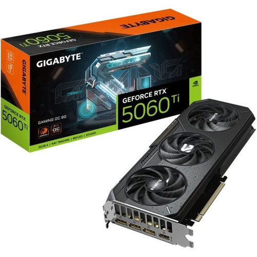 VGA NVIDIA RTX 5060TI GAMING OC 8 GB GIGABYTE (Espera 4 dias)