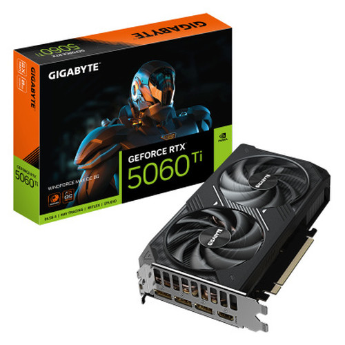 GIGABYTE GeForce RTX 5060 Ti WINDFORCE MAX 8G Tarjeta Gr&aacute;fica &ndash; 8 GB GDDR7, 128 bits, PCI Express 5.0 x8, 2572 MHz Frecuencia del n&uacute;cleo, 3 x DP, 1 x HDMI, NVIDIA DLSS 4, GV-N506TWF2MAX-8GD (Espera 4 dias)