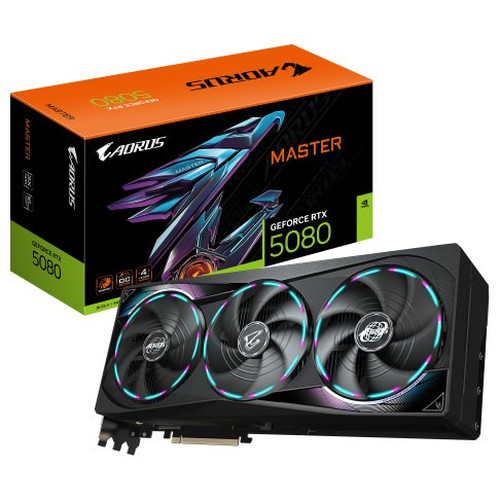 GIGABYTE GeForce RTX 5080 GAMING OC 16G Tarjeta Gráfica - 16GB GDDR7, 256 bits, PCI-E 5.0, 2805MHz Core Clock, 3 x DisplayPort, 1 x HDMI, GV-N5080AORUS M-16GD (Espera 4 dias)-SX20 GIGABYTE GeForce RTX 5080 GAMING OC 16G Tarjeta Gráfica - 16GB GDDR7, 256 bits, PCI-E 5.0, 2805MHz Core Clock, 3 x DisplayPort, 1 x HDMI, GV-N5080AORUS M-16GD (Espera 4 dias)
