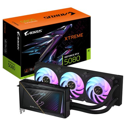 VGA NVIDIA RTX 5080 AORUS XTREME WATERFORCE 16 GB GIGABYTE (Espera 4 dias)
