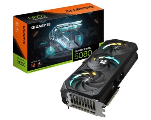 GIGABYTE GeForce RTX 5080 GAMING 16G Tarjeta Gráfica - 16GB GDDR7, 256 bits, PCI-E 5.0, 2617MHz Core Clock, 3 x DisplayPort, 1 x HDMI, NVIDIA DLSS 4, GV-N5080GAMING-16GD (Espera 4 dias)-SX20 GIGABYTE GeForce RTX 5080 GAMING 16G Tarjeta Gráfica - 16GB GDDR7, 256 bits, PCI-E 5.0, 2617MHz Core Clock, 3 x DisplayPort, 1 x HDMI, NVIDIA DLSS 4, GV-N5080GAMING-16GD (Espera 4 dias)