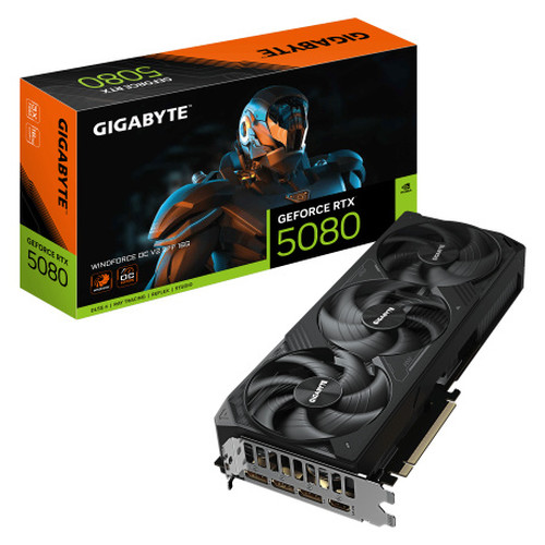 GIGABYTE GeForce RTX 5080 WINDFORCE OC SFF 16G &ndash; Tarjeta gr&aacute;fica, 16GB GDDR7, 256bit, PCI-E 5.0, 2670MHz Core Clock, 3 &times; DP 2.1b, 1 &times; HDMI 2.1b, DLSS 4, GV-N5080WF3OCV2-16GD (Espera 4 dias)
