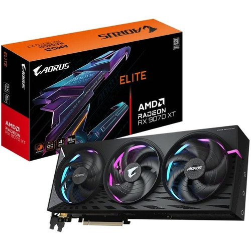VGA GIGABYTE GV-R9070XTAORUS E-16GD,AMD,RX9070XT,16GB,GDDR6,256BIT,2HDMI+2DP,WINDFORCE (3 VENTILADORES) (Espera 4 dias)-SX20 VGA GIGABYTE GV-R9070XTAORUS E-16GD,AMD,RX9070XT,16GB,GDDR6,256BIT,2HDMI+2DP,WINDFORCE (3 VENTILADORES) (Espera 4 dias)