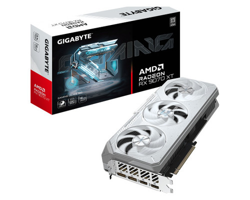 GIGABYTE Radeon RX 9070 XT GAMING OC ICE 16G Tarjeta Gr&aacute;fica - 16GB GDDR6, 256bit, PCI-E 5.0, 3060 MHz Frecuencia del n&uacute;cleo, 2 x DisplayPort, 2 x HDMI, GV-R907XGAMINGOCICE-16GD (Espera 4 dias)