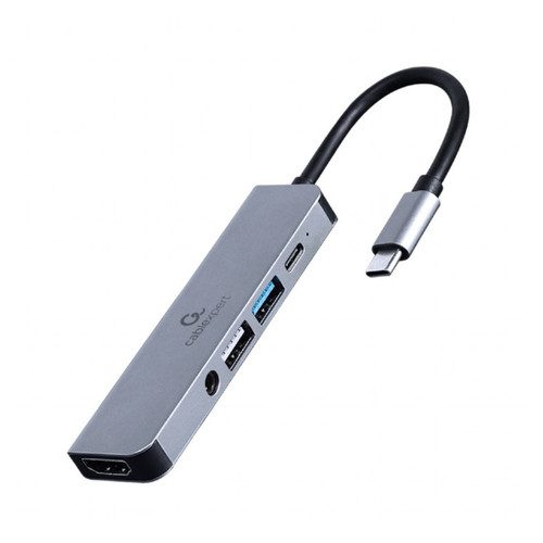 ADAPTADOR MULTIPUERTO GEMBIRD USB TIPO C 5 EN 1 HUB HDMI PD AUDIO ESTERO-SX60 ADAPTADOR MULTIPUERTO GEMBIRD USB TIPO C 5 EN 1 HUB HDMI PD AUDIO ESTERO
