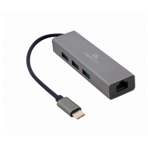 ADAPTADOR DE RED GEMBIRD USB-C GIGABIT CON CONCENTRADOR USB 3.1 DE 3 PUERTOS-SX60 ADAPTADOR DE RED GEMBIRD USB-C GIGABIT CON CONCENTRADOR USB 3.1 DE 3 PUERTOS
