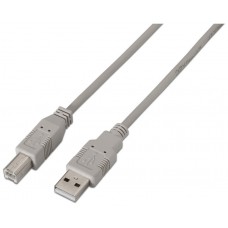 CABLE USB AISENS USB2.0 A/M - B/M 1.8M BEIGE IMPRESORA