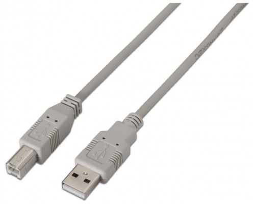 CABLE USB AISENS USB2.0 A/M - B/M 1.8M BEIGE IMPRESORA