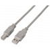 CABLE USB AISENS USB2.0 A/M - B/M 3.0M BEIGE IMPRESORA