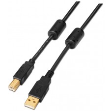 CABLE USB AISENS USB2.0 A/M - B/M 2.0M NEGRO IMPRESORA