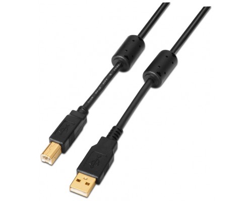 CABLE USB AISENS USB2.0 A/M - B/M 2.0M NEGRO IMPRESORA