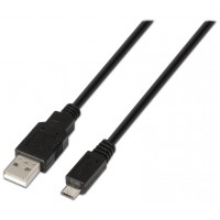 CABLE USB AISENS USB2.0 A/M-MICRO - B/M 1.8M NEGRO