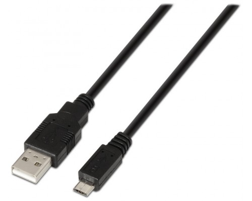 CABLE USB AISENS USB2.0 A/M-MICRO - B/M 1.8M NEGRO