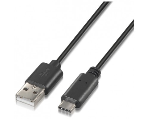 Aisens Cable USB 2.0 3A  USB-C/M-A/M negro 2.0m