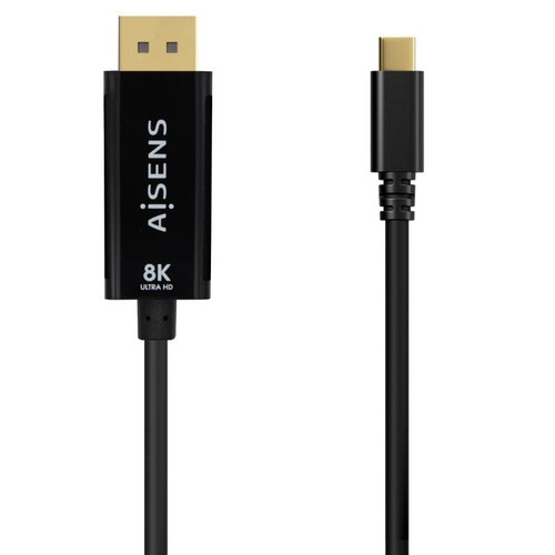 CABLE CONVERSOR AISENS USB-C A DISPLAYPORT 8K60HZ NEGRO 1.8M-SX60 CABLE CONVERSOR AISENS USB-C A DISPLAYPORT 8K60HZ NEGRO 1.8M