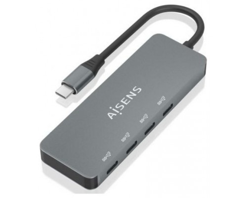 HUB USB 3.2 GEN2 10G USB-C/M-4xUSB-C/H GRIS 15CM