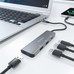 AISENS - HUB USB 3.2 GEN2 10G USB-C, USB-C/M-1xUSB-C/H-3xUSB-A/H, GRIS, 15CM-IR30 AISENS - HUB USB 3.2 GEN2 10G USB-C, USB-C/M-1xUSB-C/H-3xUSB-A/H, GRIS, 15CM