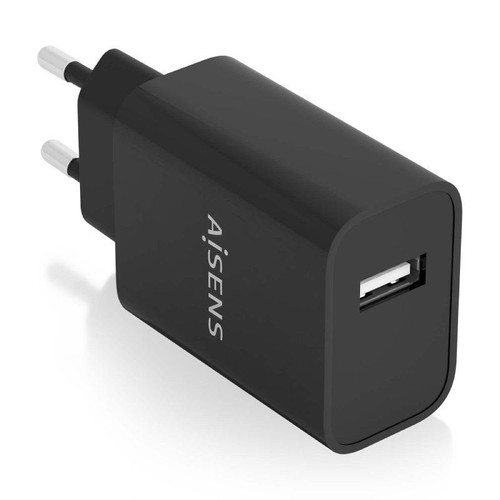 AISENS - CARGADOR USB 10W ALTA EFICIENCIA, 5V/2A, NEGRO-IR35 AISENS - CARGADOR USB 10W ALTA EFICIENCIA, 5V/2A, NEGRO