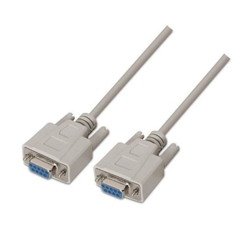 AISENS - CABLE SERIE NULL MODEM, DB9/H-DB9/H, BEIGE, 1.8M-IR58 AISENS - CABLE SERIE NULL MODEM, DB9/H-DB9/H, BEIGE, 1.8M