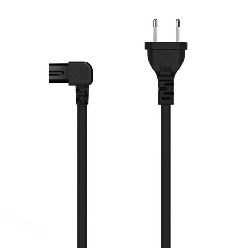 AISENS - CABLE ALIMENTACION ACODADO FORMA 8, CEE7/16/M-C7/H, NEGRO, 3.0M-IR59 AISENS - CABLE ALIMENTACION ACODADO FORMA 8, CEE7/16/M-C7/H, NEGRO, 3.0M
