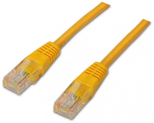 AISENS - CABLE DE RED LATIGUILLO RJ45 CAT.6 UTP AWG24, AMARILLO, 3.0M