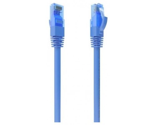 AISENS - CABLE DE RED LATIGUILLO RJ45 CAT.6 UTP AWG26 CCA, AZUL, 0.5M