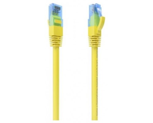 CABLE RED LATIGUILLO RJ45 CAT.6 UTP AWG26 CCA AMARILLO