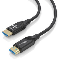 AISENS - CABLE HDMI V2.1 AOC ULTRA ALTA VELOCIDAD / HEC 8K@60HZ 4K@120HZ 4:4:4 48GBPS, A/M-A/M, NEGRO, 10M
