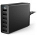 CARGADOR ANKER POWERPORT 6 60W 6-PORT USB NEGRO