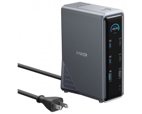 CARGADOR ANKER PRIME CHARGING DOCKING STATION (14-IN-1 DUAL DISPLAY 160W)