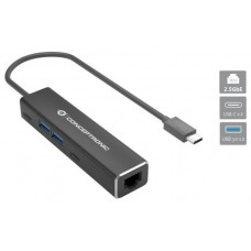 ADAPTADOR USB-C A RED 2.5Gb RJ45 CONCEPTRONIC CON HUB