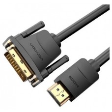 CONVERSOR DVI/M A HDMI/M 1 M NEGRO VENTION (Espera 4 dias)