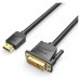 CONVERSOR DVI/M A HDMI/M 1 M NEGRO VENTION (Espera 4 dias)