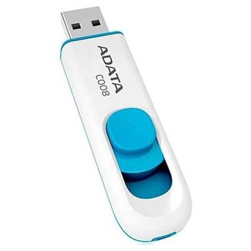 ADATA Lapiz Usb C008 32GB USB 2.0 Blanco/Azul-IA59 ADATA Lapiz Usb C008 32GB USB 2.0 Blanco/Azul
