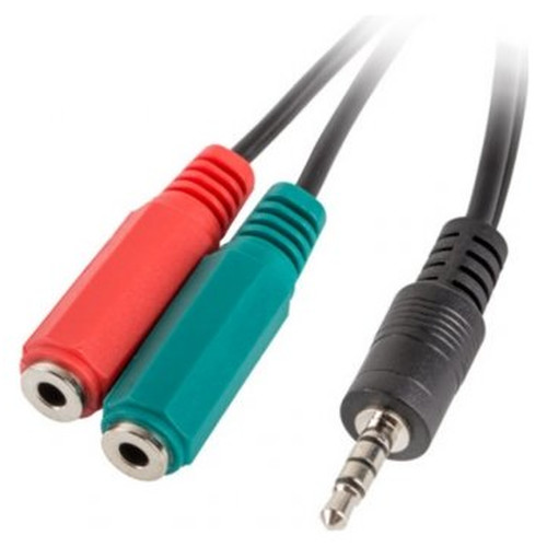 ADAPTADOR LANBERG MINIJACK 3.5MM M 4PIN 2X MINIJACK 3.5MM H 3PIN-SX55 ADAPTADOR LANBERG MINIJACK 3.5MM M 4PIN 2X MINIJACK 3.5MM H 3PIN