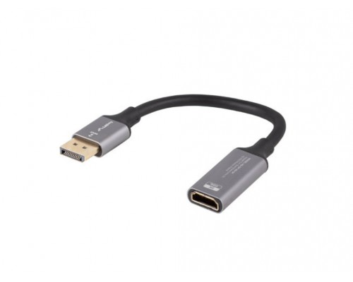 ADAPTADOR LANBERG 8K DISPLAYPORT MACHO/HDMI HEMBRA 20CM