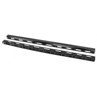 PANEL ORGANIZADOR DE CABLES VERTICAL RACK 19" 47U SUELO NEGRO 2 PIEZAS