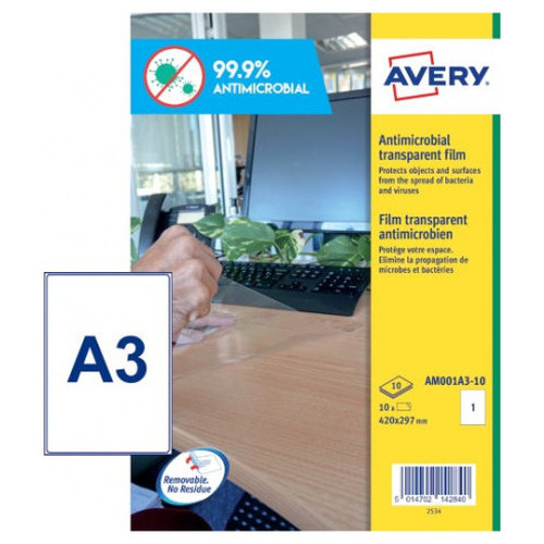 Avery AM001A3 etiqueta autoadhesiva Rectángulo Desmontable Transparente 10 pieza(s) (Espera 4 dias)-SX25 Avery AM001A3 etiqueta autoadhesiva Rectángulo Desmontable Transparente 10 pieza(s) (Espera 4 dias)