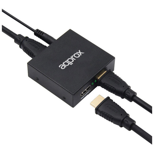 HDMI SPLITTER 2 PUERTOS 1080P 4K APPROX (Espera 4 dias)-SX60 HDMI SPLITTER 2 PUERTOS 1080P 4K APPROX (Espera 4 dias)