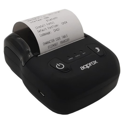 IMPRESORA POS58 PORTABLE+ USB AUT. NEGRO APPROX (Espera 4 dias)-SX25 IMPRESORA POS58 PORTABLE+ USB AUT. NEGRO APPROX (Espera 4 dias)
