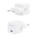 AISENS - CARGADOR GaN 25W, 1xUSB-C PD3.0 QC4.0, BLANCO