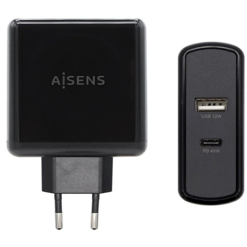 CARGADOR AISENS ASCH-2PD45A-BK-DU35 CARGADOR AISENS ASCH-2PD45A-BK