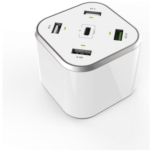 AISENS - CARGADOR 48W 5 PUERTOS 3xUSB-A 1xUSB-C 1xUSB QC3.0,para cargar moviles, camaras y tablets B-IR35 AISENS - CARGADOR 48W 5 PUERTOS 3xUSB-A 1xUSB-C 1xUSB QC3.0,para cargar moviles, camaras y tablets B