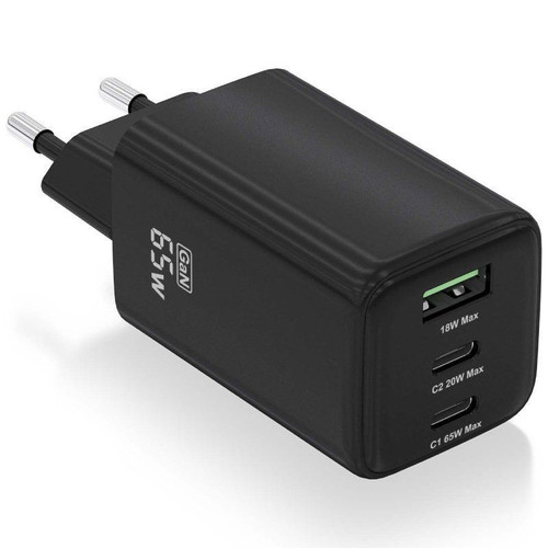 CARGADOR AISENS ASCH-65W3P042-BK-DU35 CARGADOR AISENS ASCH-65W3P042-BK