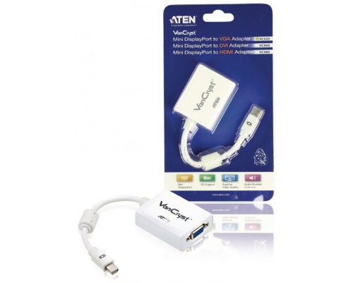 Aten VC920 1 x Mini DisplayPort Male (White) 1 x HDB-15 Female (Blue) Blanco (Espera 4 dias)