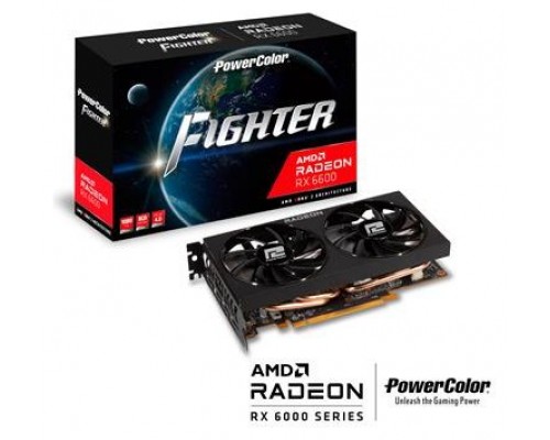 VGA POWERCOLOR RADEON RX6600 FIGHTER 8GB GDDR6 DESPRECINTADO (Espera 4 dias)