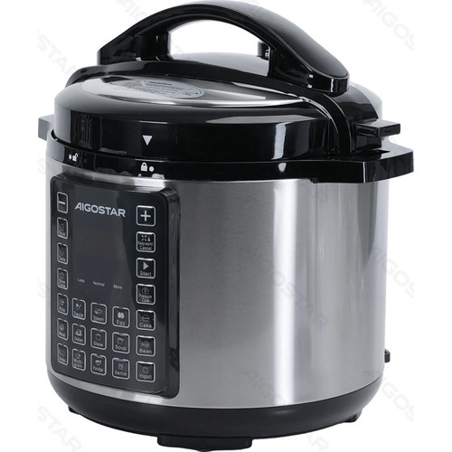 OLLA A PRESION 1000W 6L NEGRO AIGOSTAR (Espera 4 dias)
