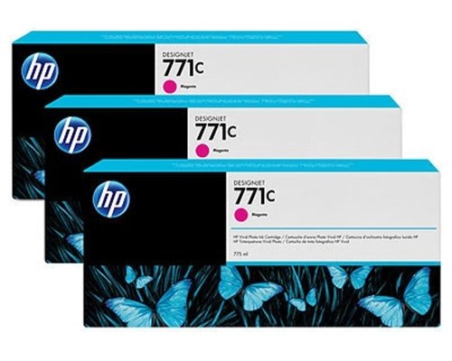 HP Pack 3 Cartuchos GF para Z6200 MG 771C 775ml Magenta