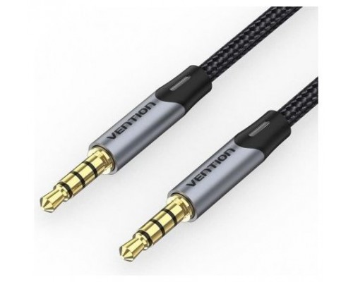 CABLE AUDIO ESTEREO JACK 3.5/M JACK 3.5/M 0.5 M GRIS VENTION (Espera 4 dias)